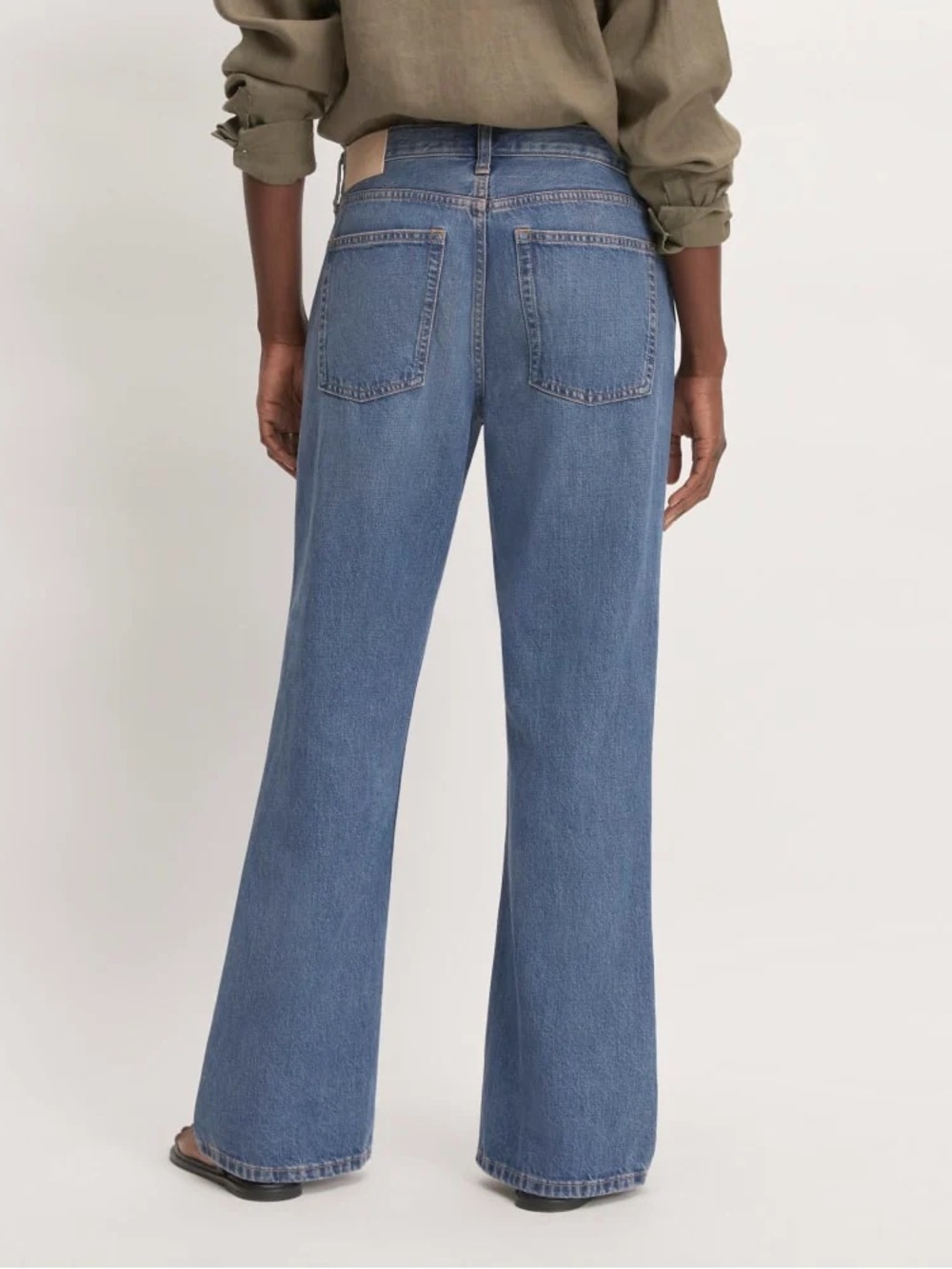 Everlane Mid-Rise The Slouch Bootcut Jean Wide Leg Jeans - Picture 2 of 7